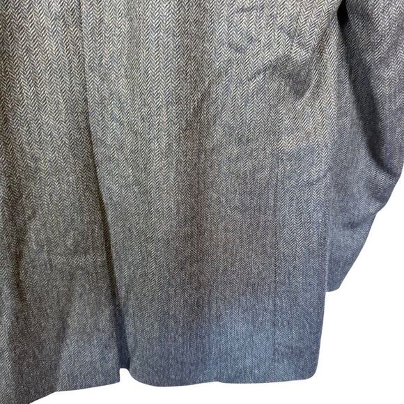 Jos A Bank Mens Herringbone Wool Olive Brown Suit Jacket Blazer 44XL Extra Long - Picture 11 of 16